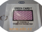 Bowie-Dick Test Card TT - pro parn steriliztory nejen typu S - dve Green Card T