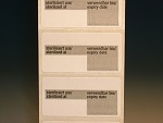 obj.č. 15.300.146 - dvouřádkové dvouvrstvé etikety - světle šedé