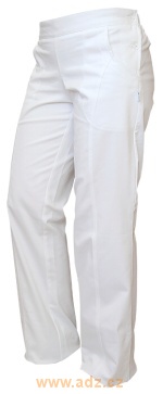 081 - Kalhoty vzadu do gumy s bočním zapínáním a s kapsami - nejen lékařské pro zdravotnictví
